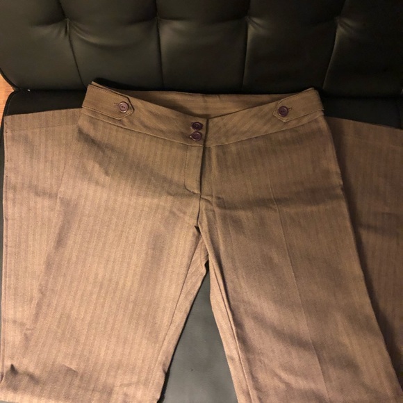 Herringbone wide-leg dress pants - Picture 3 of 5